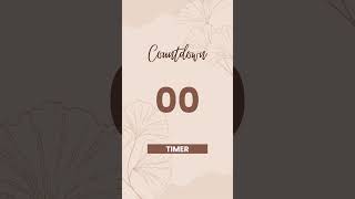 10 Seconds Countdown Timer With Voice Countdown [upl. by Rozanna]