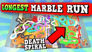 BUILDING A GIANT MARBLE MAZE TO EXPLOIT THE GAME  Marble World Is Perfectly Balanced [upl. by Rufus]