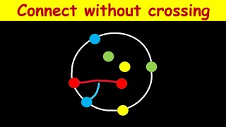 Connect the dots of same color without crossing the lines  IQ Test [upl. by Ezarras]