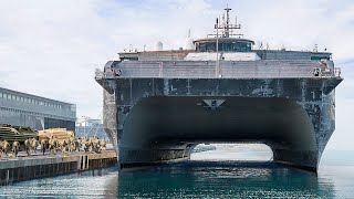 Inside US Navy’s Fastest Ships Transporting Billion  Worth of Military Hardware [upl. by Brechtel151]