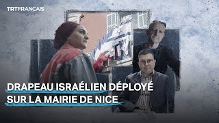 Nice  le drapeau d’Israël déployé sur la mairie depuis 5 mois [upl. by Euqinomad]