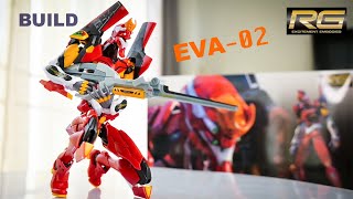 RG EVA02  EVANGELION PRODUCTION MODEL02 Plastic model SPEED BUILD [upl. by Welsh]