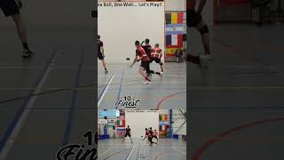 The best rally from Belgium handball wallball onewall nychandball tensfinest 10sfinest sports [upl. by Nace476]