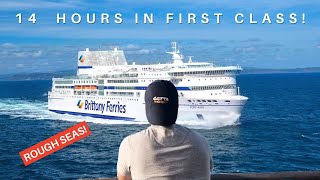 Most Expensive Cabin on Overnight Cruise Ferry  Ireland to France  14 hour Travel Vlog [upl. by Loydie]