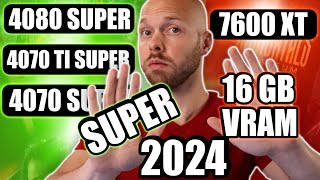 New Nvidia RTX 40 Super and AMD Radeon GPUs 2024 [upl. by Pearman]