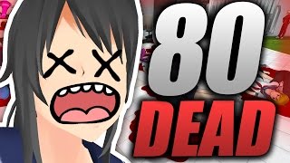 KILLING 80 SCHOOL STUDENTS AT ONCE  💀 Yandere Simulator Funny Moments [upl. by Letty]