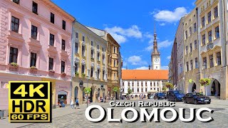 Olomouc  Czech Republic in 4K 60fps HDR  UHD  Dolby Atmos 💖 The best places 👀  walking tour [upl. by Ujawernalo]