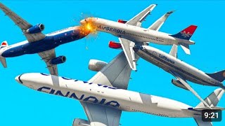 AirFrance Airbus a380 Collide amp Crash Emergency Land at UAE Today gta5 shorts fyp [upl. by Haelam]