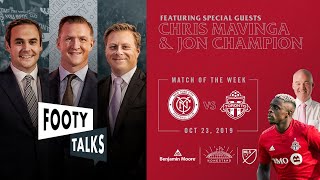 Chris Mavinga chats 2019 playoffs  Jon Champion on MLS is Back Tournament  TFC x Footy Talks Live [upl. by Edyaw]