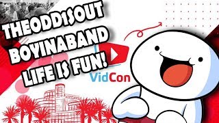 THEODD1sOUT amp BOYINABAND  Life is Fun  Live at Vidcon London [upl. by Rellek]