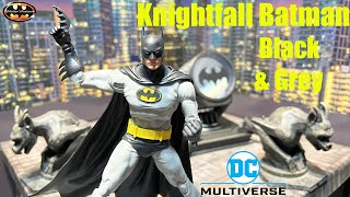 McFarlane DC Multiverse Knightfall Batman Black amp Grey Action Figure Review amp Comparison [upl. by Atsyrk]