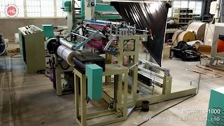 Triangle Folding Machine 1 Color Rotogravure Printing MGA27B1000 MING JILEE [upl. by Munn732]