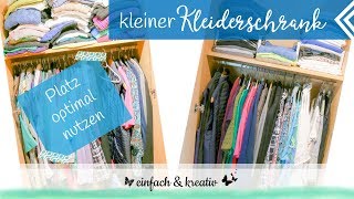 Kleinen Kleiderschrank organisieren  Platz optimal ausnutzen  Die Ordnungsfee [upl. by Hedgcock]