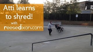 Dad helps boy in wheelchair shred some ramps [upl. by Nonnag]