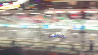 Crowd reacts to Logan Sargeant advancing to Q3 at Las Vegas Grand Prix [upl. by Atarman725]