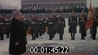 British PM Harold Wilson State Visit to Soviet Union USSR 13Feb1975  National Anthem of UK amp USSR [upl. by Snapp497]