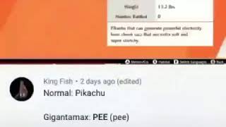 PIKACHU GIGANTAMAX PEE pee [upl. by Aitan]