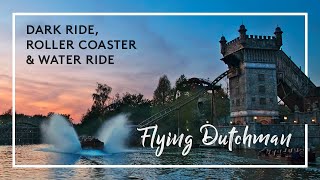 Flying Dutchman at Efteling  brilliant combination of dark ride roller coaster and water ride [upl. by Kerril]