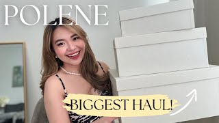 POLENE HAUL UNBOXING FROM POLENE PARIS STORE  Polene Cyme Bag Review Pros amp Cons What Fits Inside [upl. by Hubie]