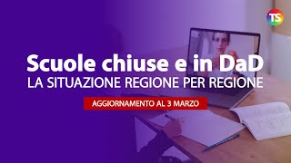 Scuole chiuse e in DaD la situazione regione per regione [upl. by Balas]