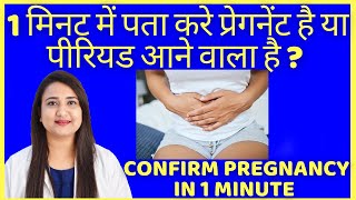 सिर्फ 1 मिनट में पता करे प्रेगनेंट है या नहीं  HOW TO CONFIRM PREGNANCY [upl. by Ori475]