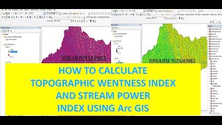 How to Calculate Topographic Wetness Index and Stream Power Index Using Arc GIS አማርኛ ቱቶር [upl. by Ainot685]