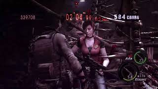 RESIDENT EVIL 5 Mercenaries Super Piers 2B Ashley and Claire  Underground Garden [upl. by Ynove]