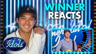 American Idol Winner Reacts To His First Audition  Idols Global [upl. by Youlton]