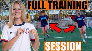 Coaching USAs 1 ranked U18 Women Soccer Player⚽️😱 [upl. by Materi]