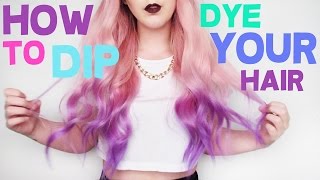 How To Dip Dye Your Hair  by tashaleelyn [upl. by Kiona]