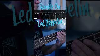 Ramble On Led Zeppelin Bass Riff with Tab [upl. by Richara723]