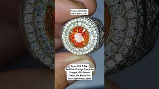 Rare Item ReddishOrange Sapphire Songea334ctGRI MemoCleanSuper Luster Recomended 081338912710 [upl. by Lebazej]