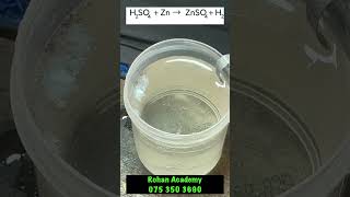 Reaction of Sulfuric acid vs Zinc [upl. by Ahsaetan]