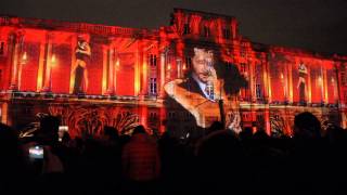 Fête des Lumières 2014  Lyon Terre aux Lumières  Place des Terreaux HD [upl. by Ahsier372]