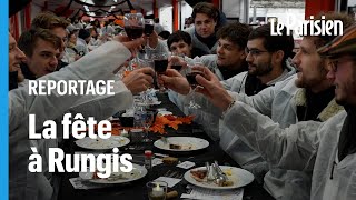 Les bouchers de Rungis fêtent le Beaujolais nouveau avec un banquet XXL [upl. by Elsa137]