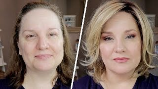 STUNNING OVER 50 MAKEUP TUTORIAL  ANASTASIA SOFT GLAM  BECCA HYDRA MIST Set amp Refresh Powder [upl. by Tertius]