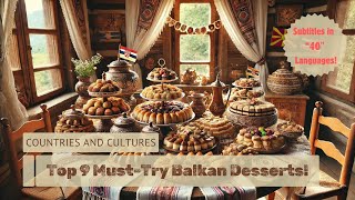 Top 9 MustTry Balkan Desserts ⎮Subtitles Available in 40 Languages [upl. by Senoj]