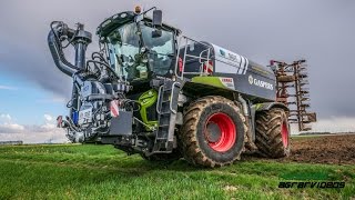 Gülle grubbern 2017  Claas Xerion 4000 ST  Horsch  LU Gaspers [upl. by Aspia]