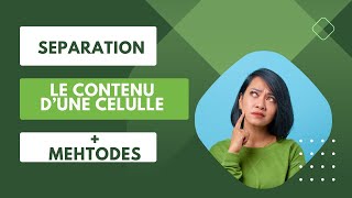 EXCEL 365  Séparation le contenu dune cellule avec beaucoup des options [upl. by Doy]