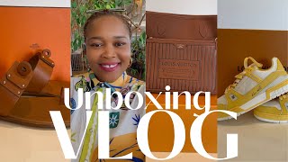 VLOG  EURO UNBOXING  LOUIS VUITTON  HERMES  BURBERRY  LACOSTE  VEUVE  MOET [upl. by Nylissej933]