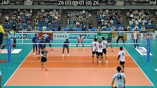 Volleyball  Japan  India amazing FULL Match [upl. by Eiramanel]