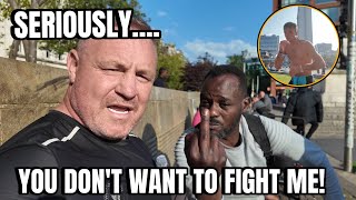 NIGHT TIME in PICCADILLY GARDEN  He wanted to fight ME Spitting amp Aggressive [upl. by Akayas]