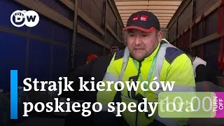 Niemcy Strajk kierowców polskiego spedytora [upl. by Granny]