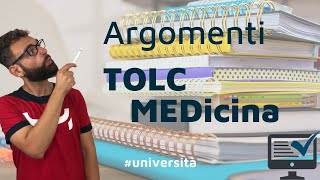 Cosa studiare per il TEST di MEDICINA  argomenti TOLC MED [upl. by Lorita545]