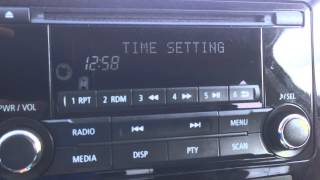 How to adjust the time on a Mitsubishi RVR and Outlander NonNavigation [upl. by Rahmann]