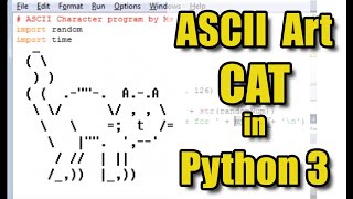 ASCII Art Cat in Python 3 [upl. by Rambert112]