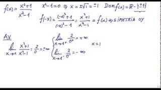 Función racional Asíntotas y representación gráfica [upl. by Mazman166]
