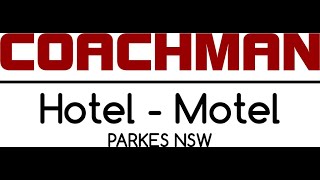 Coachman Hotel Motel Parkes NSW presented by wwwdestinationphotographycomau [upl. by Tippets]