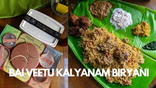 BAI VEETU KALYANAM  MARRIAGE STYLE BIRYANI MADRAS FOODIE shorts strewtfood lockdown [upl. by Eniahs]