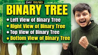 Binary Tree Left View of Binary Tree  Right View of Binary Tree  Top View of Binary Tree [upl. by Airalednac486]